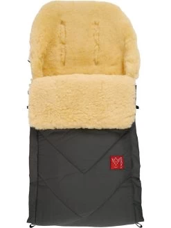 Voetenzak Met Lamsvacht "Duub" Antraciet - (L)88 X (B)47 Cm