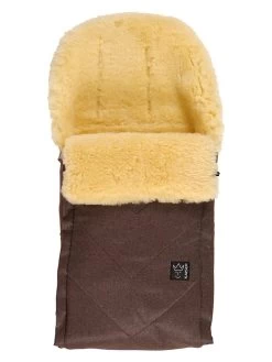 Voetenzak Met Lamsvacht "Duub" Bruin - (L)88 X (B)47 Cm