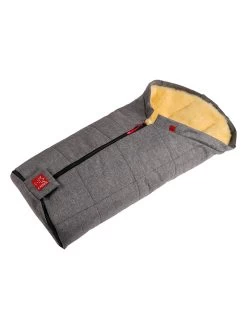 Voetenzak Met Lamsvacht "Iglu" Grijs - (L)93 X (B)45 Cm -Babyproduct winkel kaiser naturfellprodukte voetenzak met lamsvacht iglu grijs l 93 x b 45 cm 2