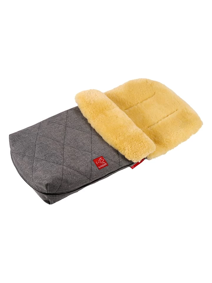 Voetenzak Met Lamsvacht "Natty" Antraciet - (L)85 X (B)45 Cm 3 Voetenzak Met Lamsvacht "Natty" Antraciet - (L)85 X (B)45 Cm - Afbeelding 3