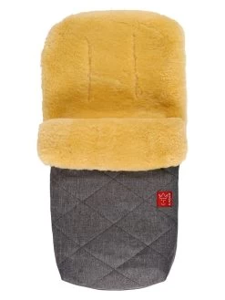 Voetenzak Met Lamsvacht "Natty" Antraciet - (L)85 X (B)45 Cm