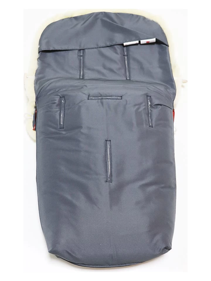 Voetenzak Met Lamsvacht "Natty" Blauwgrijs - (L)85 X (B)45 Cm 4 Voetenzak Met Lamsvacht "Natty" Blauwgrijs - (L)85 X (B)45 Cm - Afbeelding 4