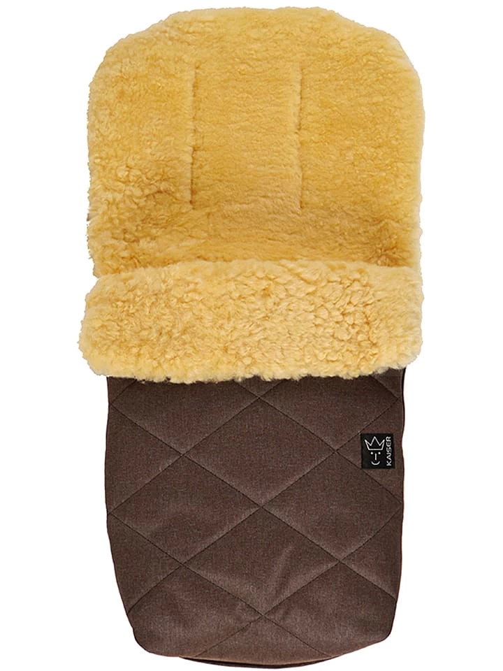 Voetenzak Met Lamsvacht "Natty" Bruin - (L)85 X (B)45 Cm 1 Voetenzak Met Lamsvacht "Natty" Bruin - (L)85 X (B)45 Cm