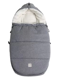 Voetenzak Voor Babyzitje "Jersey Hood" Antraciet - (L)80 X (B)40 Cm