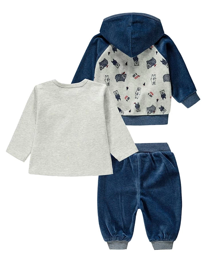 Kanz 3-delige Outfit Grijs/donkerblauw 2 Kanz 3-delige Outfit Grijs/donkerblauw - Afbeelding 2