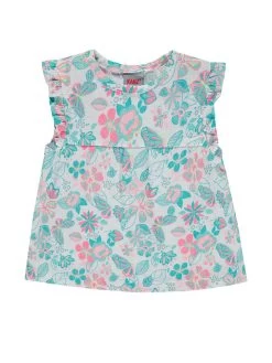 Kanz Top Mintgroen/lichtroze