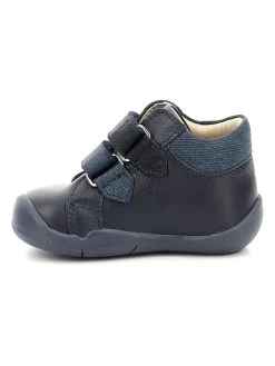 Kickers Leren Boots "Wambak" Donkerblauw -Babyproduct winkel kickers leren boots wambak donkerblauw 2