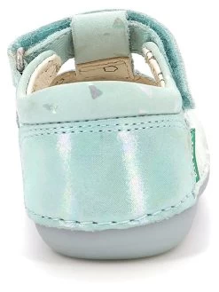 Kickers Leren Loopleerschoenen "Sushy" Lichtblauw -Babyproduct winkel kickers leren loopleerschoenen sushy lichtblauw 2