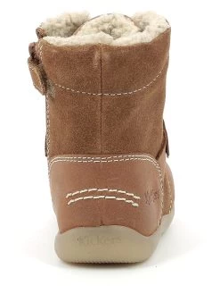 Kickers Leren Winterlaarzen "Bamacho" Lichtbruin -Babyproduct winkel kickers leren winterlaarzen bamacho lichtbruin 2