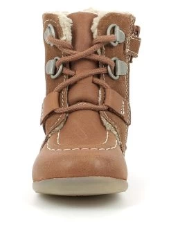 Kickers Leren Winterlaarzen "Bamacho" Lichtbruin -Babyproduct winkel kickers leren winterlaarzen bamacho lichtbruin 6