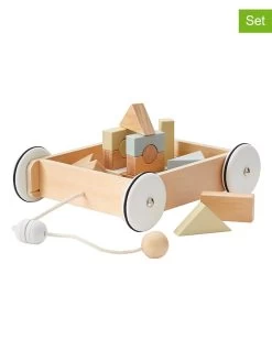 Kid's Concept Wagen Met Bouwstenen - Vanaf 18 Maanden