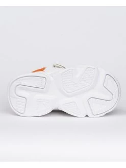 Sneakers Kaki/oranje -Babyproduct winkel kidy chou sneakers kaki oranje 4