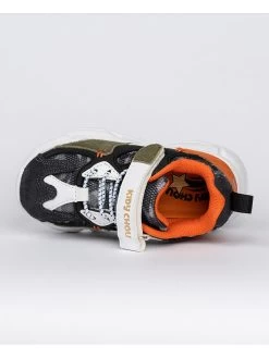 Sneakers Kaki/oranje -Babyproduct winkel kidy chou sneakers kaki oranje 5