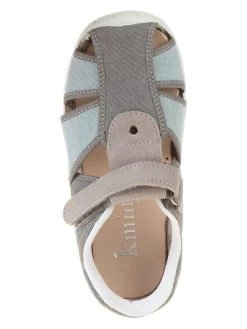 Pantoffels Grijs/turquoise -Babyproduct winkel kmins pantoffels grijs turquoise 3