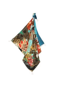 Deken "Fringe Bamboo" Meerkleurig