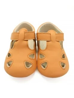 Leren Kruipschoenen "Archie" Oranje