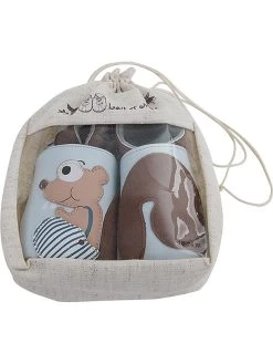 Leren Kruipschoenen "Eekhoorntje" Lichtblauw -Babyproduct winkel lait et miel leren kruipschoenen eekhoorntje lichtblauw 3