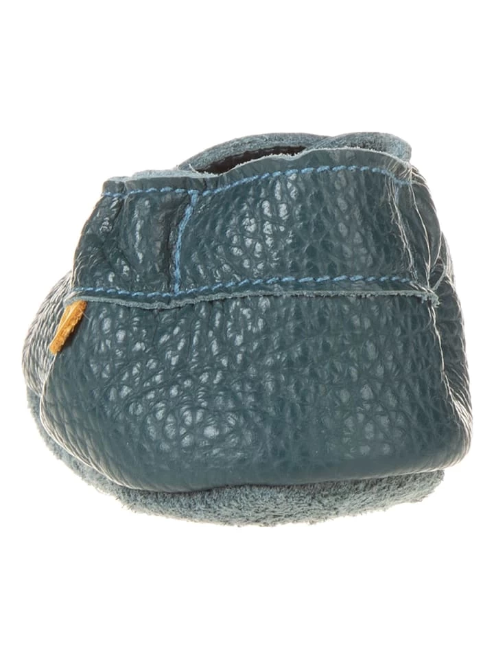 Leren Kruipschoentjes Blauw 3 Leren Kruipschoentjes Blauw - Afbeelding 3