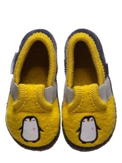 Pantoffels Geel/donkerblauw 11 Pantoffels Geel/donkerblauw -Babyproduct winkel lamino pantoffels geel donkerblauw 5