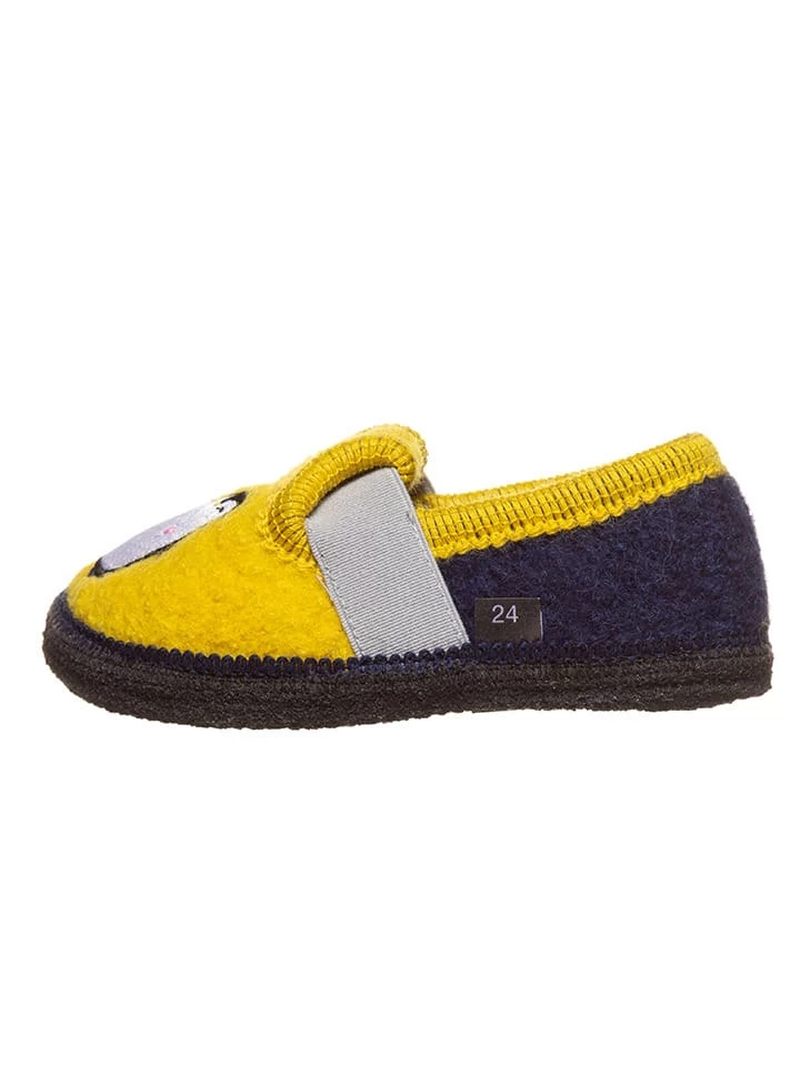 Pantoffels Geel/donkerblauw 1 Pantoffels Geel/donkerblauw