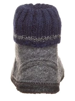 Pantoffels Grijs/donkerblauw 10 Pantoffels Grijs/donkerblauw -Babyproduct winkel lamino pantoffels grijs donkerblauw 3