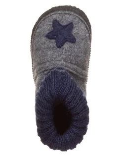 Pantoffels Grijs/donkerblauw 11 Pantoffels Grijs/donkerblauw -Babyproduct winkel lamino pantoffels grijs donkerblauw 4