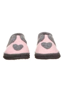 Pantoffels Lichtroze/grijs 9 Pantoffels Lichtroze/grijs -Babyproduct winkel lamino pantoffels lichtroze grijs 2