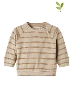 Lil Atelier Sweatshirt "Dalto" Beige/bruin/lichtbruin