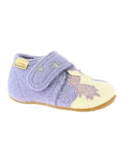 Living Kitzbühel Pantoffels "Eenhoorn & Ster" Paars