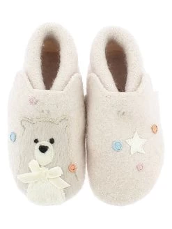 Living Kitzbühel Pantoffels ""Newborn" Beer" Beige