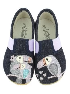 Living Kitzbühel Pantoffels "Papegaai" Donkerblauw