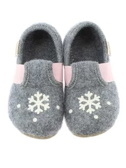 Living Kitzbühel Pantoffels "Sneeuwvlok" Grijs