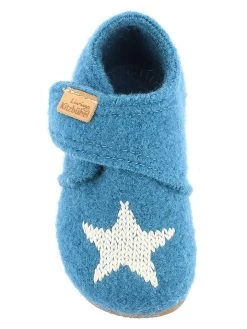 Living Kitzbühel Pantoffels "Sterren" Blauw -Babyproduct winkel living kitzbuhel pantoffels sterren blauw 2