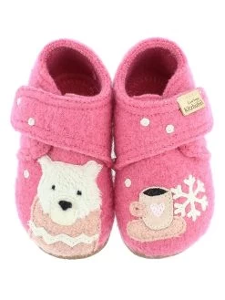 Living Kitzbühel Pantoffels "Teddybeer" Roze