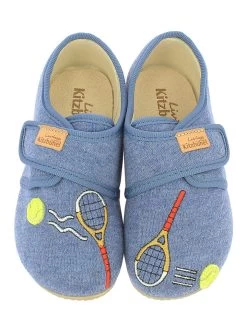 Living Kitzbühel Pantoffels "Tennis" Lichtblauw