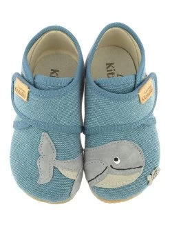 Living Kitzbühel Pantoffels "Walvis" Lichtblauw
