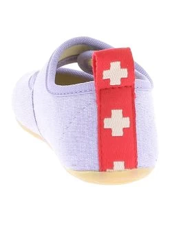 Living Kitzbühel Pantoffels "Zwitsers Kruis" Lichtblauw -Babyproduct winkel living kitzbuhel pantoffels zwitsers kruis lichtblauw 3