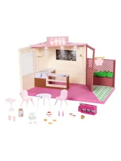 Poppenhuis "Café Met Terras" - Vanaf 3 Jaar