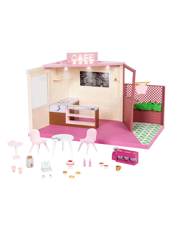 Poppenhuis "Café Met Terras" - Vanaf 3 Jaar 1 Poppenhuis "Café Met Terras" - Vanaf 3 Jaar
