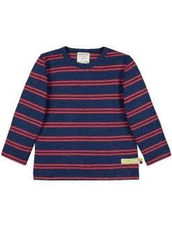 Longsleeve Donkerblauw/rood