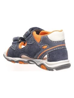 Lurchi Leren Sandalen "Janosch" Donkerblauw/oranje 9 Lurchi Leren Sandalen "Janosch" Donkerblauw/oranje -Babyproduct winkel lurchi leren sandalen janosch donkerblauw oranje 3