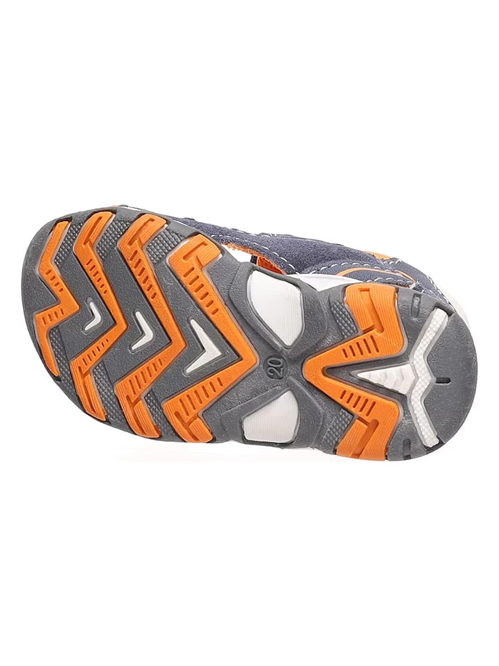 Lurchi Leren Sandalen "Janosch" Donkerblauw/oranje 6 Lurchi Leren Sandalen "Janosch" Donkerblauw/oranje - Afbeelding 6