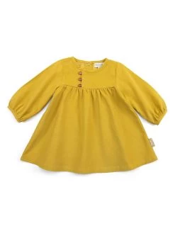 Voorkant -Babyproduct winkel moulin roty jurk gala geel 1