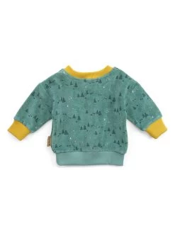 Moulin Roty Sweatshirt "Gaetan" Groen/geel -Babyproduct winkel moulin roty sweatshirt gaetan groen geel 2