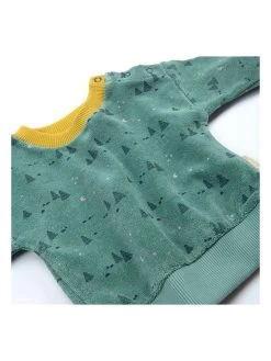Moulin Roty Sweatshirt "Gaetan" Groen/geel -Babyproduct winkel moulin roty sweatshirt gaetan groen geel 3