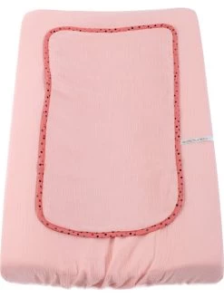 Moulin Roty Verschoonkussen "Les Jolis Trop Beaux" Lichtroze - (L)70 X (B)50 Cm