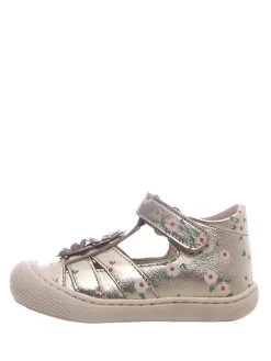 Naturino Leren Enkelsandalen Goudkleurig/zilverkleurig