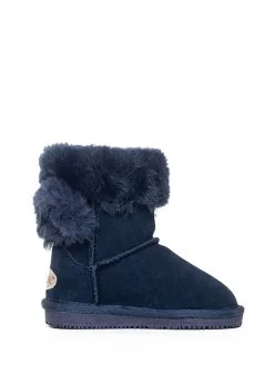 Leren Boots "Coure" Donkerblauw