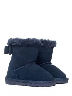 Leren Boots "Elwha" Donkerblauw -Babyproduct winkel nicebay leren boots elwha donkerblauw 2