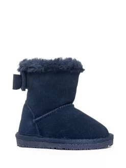Leren Boots "Elwha" Donkerblauw